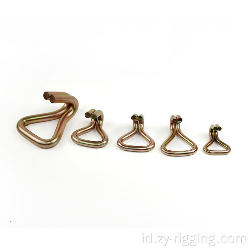 Bahan baja 250kg-5000kg double J hook